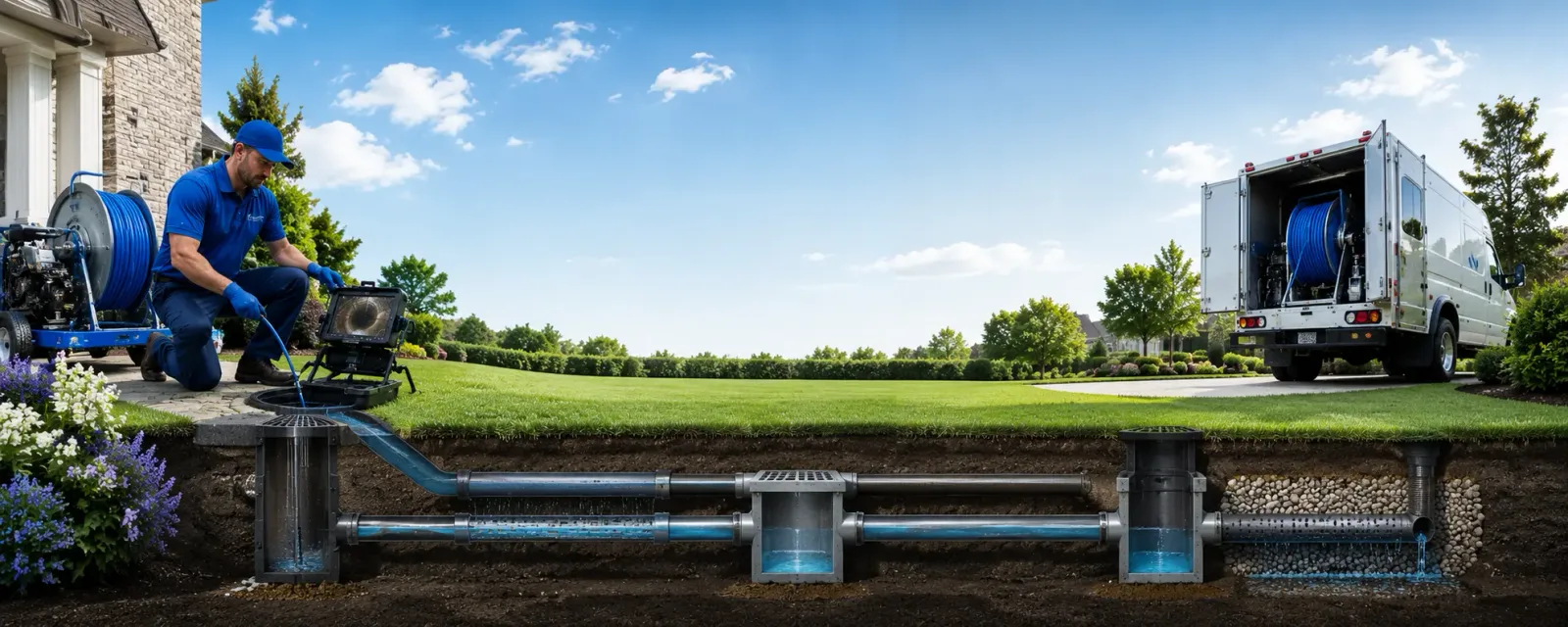 Outdoor drain cleaning information for Justice, IL